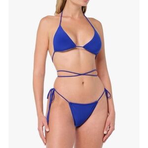 ❗️FINAL❗️ 🆕 NORMA KAMALI Electric Blue Criss Cross Bikini 🔴🔴